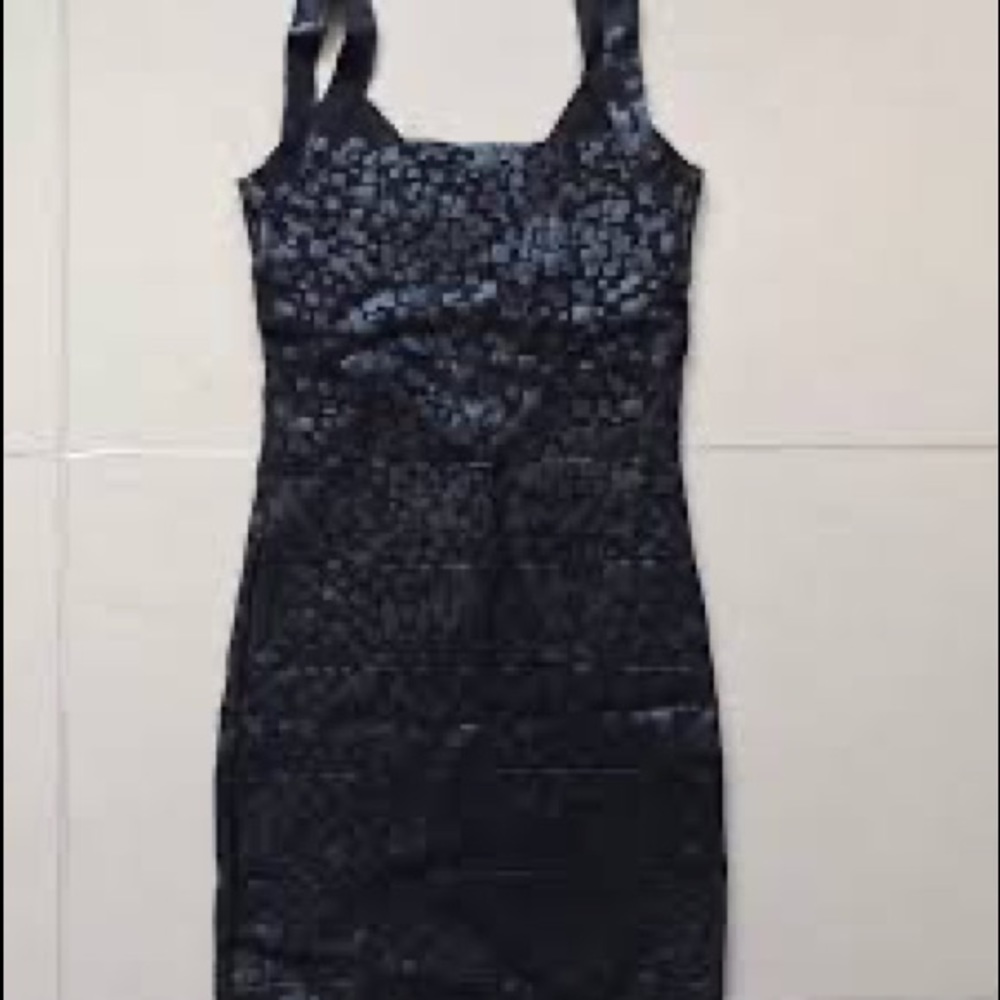 Bebe Black Bodycon Bandage Dress M